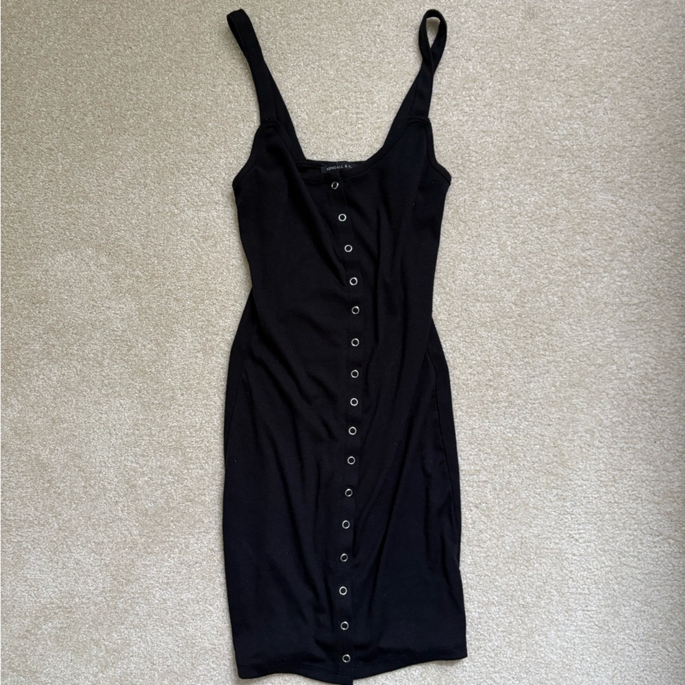 Black Button-Down Dress